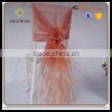 Hot Sale Chair Sash Ruffled Chaivari With Curl thumbnail-2