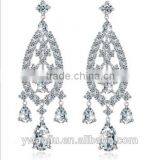 Wholesale Stock Small Order Fashion Women Long Style Tassels Zircon Earrings thumbnail-1