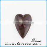 Mix Color Teardrop Real Flower Necklace Pendant thumbnail-5