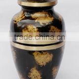 black and brown shade coloured handmade top quality urns