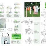 HIGH QUALITY Clothes Hangers,multifunctional Hangers,dry Hangers 12 Sets of Clips YZ2141S thumbnail-5