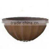 AQG Large Black Clay Pot- Tall Dark Clay Pot- Giant Outdoor Pots thumbnail-1