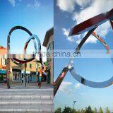 Art Sculptures Abstract Metal Craft Modern Sculpture Swirl Stainless Steel Sculpture thumbnail-4