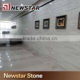 Newstar White Wooden Veins Stone Finished Marble Tile thumbnail-5