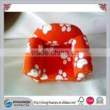 Kids Foot-print Sofa Fabric Leather Sofa Chair CN thumbnail-1