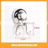 High Quality Wall Mounted Double Hook Sliver Bath Hooks thumbnail-3