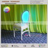 PU Cushion Padded LED Acrylic Bar Chairs