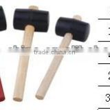 Rubber hammer ,rubber mallet with wood handle,French type