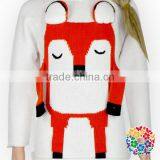 Lovely Fox Print Baby Sweater Knitted Pattern Long Sleeve Sweaters Baby Winter Pullover Sweater thumbnail-2