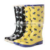 Zipper Rubber Flower Brand Rain Boots thumbnail-1