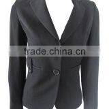 Ladies' Winter PU Slim Fit Basic Jacket Blazer thumbnail-1