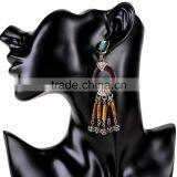 Vintage Ethnic Beads Pendant Drop Earrings for Women thumbnail-2