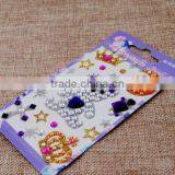 Peace/Emoji/Star Wholesale High Quality Acrylic Crystal Bling Gem Stickers For Mobile Phone thumbnail-2