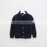 Fashion Lapel Collar Baby Boys Pattern Knitwear Cotton Children Cardigan Knitwear thumbnail-1