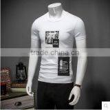 Summer Wear Printing Cultivate One's Morality Short Sleeve T-shirt Collar Men thumbnail-3