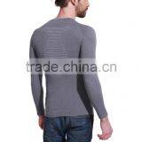 Men Seamless Sports Compression Wear Running Shirts Gym Long Sleeve Shirts thumbnail-2