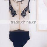 Runwaylover 5379 Europea Transparent Sexy Embroider Bodysuit thumbnail-2