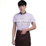 Wholesale Elegant Cheap Own Brand Embroidery Logo Breathable Hotel Reception Uniform thumbnail-3