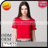 Contemporary Hand Work Blouse Designs With Short Sleeve thumbnail-1