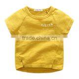 Wholesale Summer Cotton Short Sleeves Boys Kids Round Neck T-shirt thumbnail-4