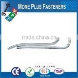 Made In Taiwan Bright Zinc Stainless Steel Zinc Finish Steel Hammerlock Cotter Pin thumbnail-3