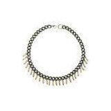 High Quality Lead and Nickel Electroplated Jewelry Mixed Metal Necklaces for Wemen thumbnail-1