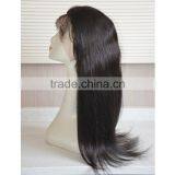 Natural Black Kinky Straight 100% Human Hair Full Lace Wig With Baby Hair thumbnail-4