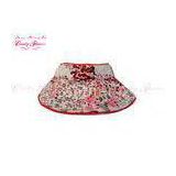 Exterior Red flower Womens Sun Visor Hats with Sunscreen For Sprots