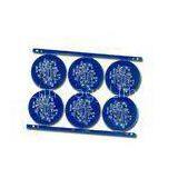 Blue 6pcs Round CNC Double Sided PCB Board FR4 2 layers Print Circuit Board