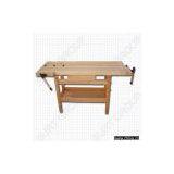 W61-WB-13BE WOODEN BENCH WITH FIRM CONSTRUCTION AND SOILD CLAMP GERMAN BEECH MATERIAL thumbnail-1