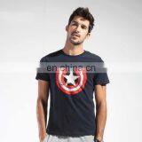 Captain America Navy Distressed Shield T-Shirt thumbnail-1