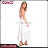 2017 New Arrival One Piece Casual Backless White Slip Maxi Dress Latest Dress Designs Photos thumbnail-4