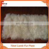 Dyed Mongolian Plate Tibet lamb fur plate