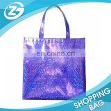 Fashional Reusable OEM Custom Promotional Gift Metallic Laminated Non Woven Shopping Bag