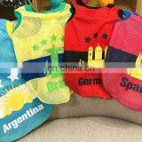 Maeli Pet костюм для спорта для собак и кошек, поло-рубашка чемпионата мира, вентилируемый мезш-жилет, одежда, Аргентина, Бразилия thumbnail-2