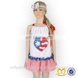 2019 Valentines Heart Shape Cotton Kid Dress Pillowcase Hand Embroidery Designs for Baby Dress Baby Dress Pictures thumbnail-3