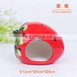 Cute Cartoon Fruit Small Animals House Cave Ceramic Pet Nest For Hamster thumbnail-5