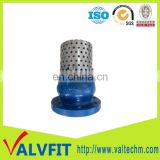 ductile cast iron foot valve with strainer
