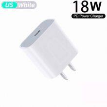 PD 18W USB-C Power Adapter Charger US EU Plug White Color thumbnail-2