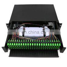 MT-1013 72 Port 2U Fiber Optic Patch Panel With Cable Manager SC UPC Adapror