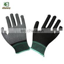 4SAFETY 13 Gauge Pvc Dotted Polyester Knit Work Safety Gloves With Dotted Grips thumbnail-1