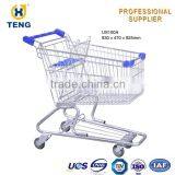 Red Wire Metal Shopping Trolley Price Classical Steel Material Shopping Trolley thumbnail-1