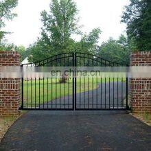 Villa Luxury Used Wrought Iron Galvanized Steel Pipe Main Door Gates