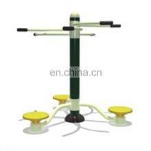 High Quality Double Sitting Arm Force Pull Down and Seated Outdoor Gym Fitness Equipment for Sale thumbnail-3