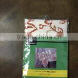 1 PC POLYESTER PRINTED FAUX LINEN FABRIC TABLE CLOTH thumbnail-1