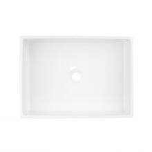 White 21 Inch Farmhouse Kitchen Sink Vitreous China Bathroom Apron Front Sink thumbnail-2