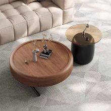 Stylish Wood Coffee Table With North American Fas - Grade Walnut Veneer thumbnail-5