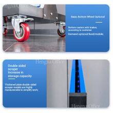 Stahl-vertikaler doppelseitiger Nagelbrett-Organisatorwagen mit Kunststoffteilebehältern für die Lagerung in Kraftfahrzeugreparaturwerken - China-Fabrik-Wholesale thumbnail-4