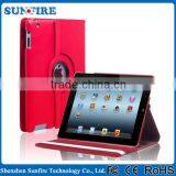 360 Degree Rotate Lichee Pattern Leather Case For Ipad 6/ Air 2 , Ipad 2/3/4 , Ipad Mini