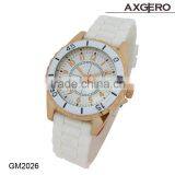 Fashion New Design Quartz Watch, Rubber Watch, Alloy Case, Girls Watch